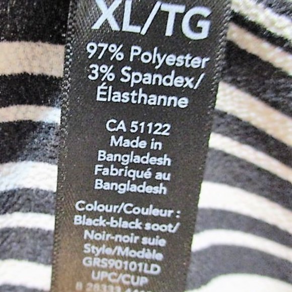 Beautiful Black& White Stripe Tank Top - Picture 5 of 5